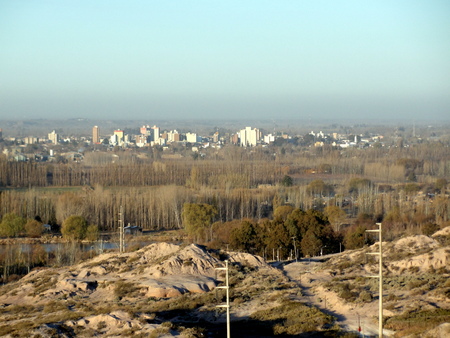 Panoramic view city of neuquenの写真素材