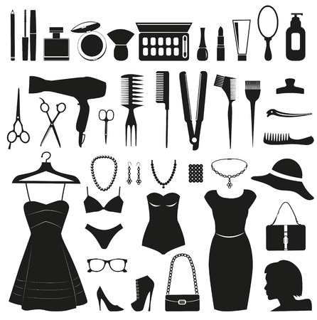 Beauty and Fashion icons collection for women.の写真素材
