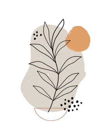 Simple design template of background. Abstract creative background in minimal trendy style.のイラスト素材