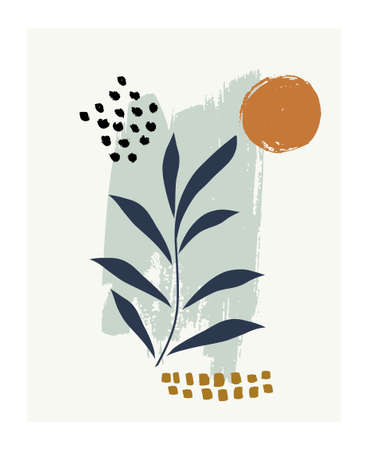 Abstract creative background in minimal trendy style.のイラスト素材