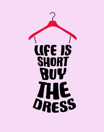 Dress made from quotes on grey backgroundのイラスト素材