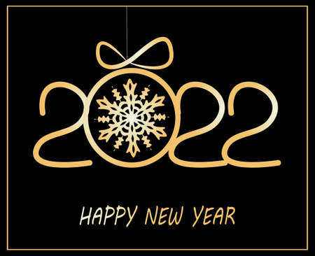 2022 Happy New Year background.のイラスト素材