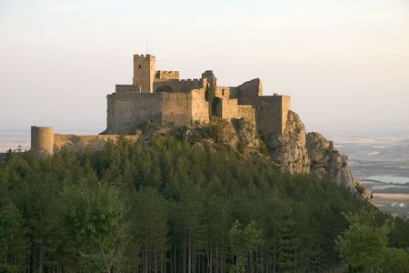 Loarre castle in Huesca,Spainの写真素材