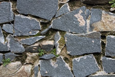 granite wallの写真素材