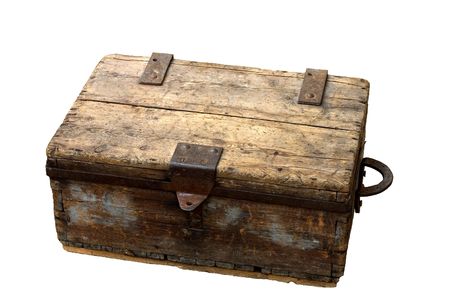 isolated ancient boxの写真素材