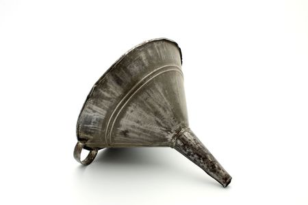 Isolated old funnelの写真素材