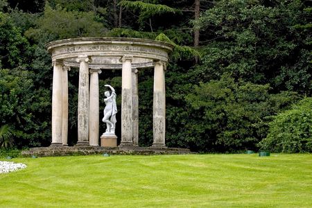 Pavilion with statueの写真素材