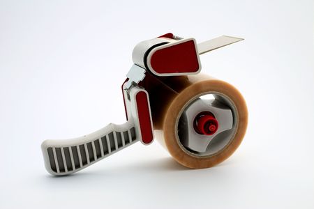 Isolated packing tape dispenserの写真素材