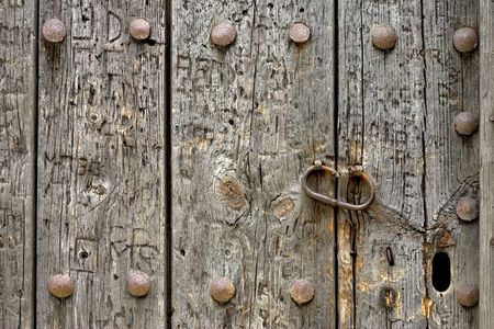 Ancient door detailの写真素材