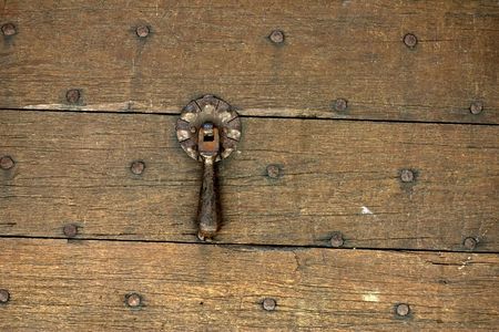 Ancient door in Dordogne, France