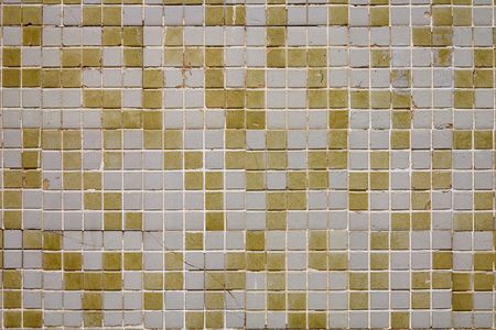 Close-up of a ceramic tile wall; mosaic backgroundの写真素材