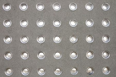 Close-up of a concrete and glass wall