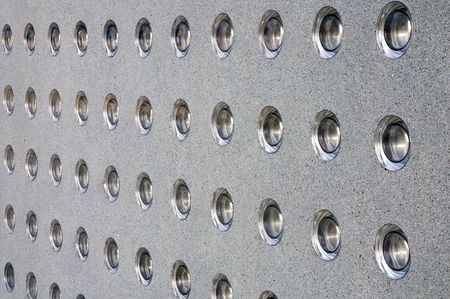 Close-up of a concrete and glass wallの写真素材