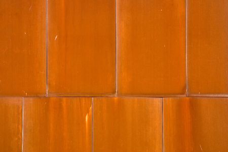 A close-up of a metal tile wallの写真素材