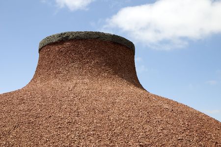 Modern roof in Lanzarote, Canary Islands, Spainの写真素材