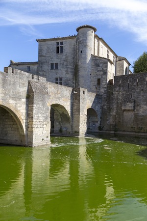 Medieval town of Aigues-Mortes in Languedoc-Roussillon, France のeditorial素材