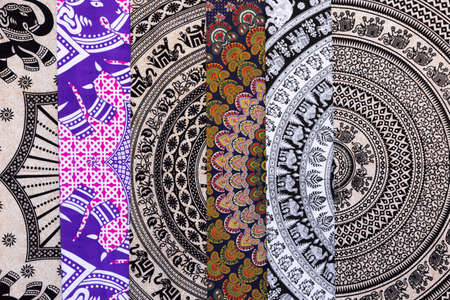ethnic fabric for sale at the market