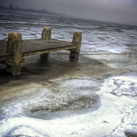 Ice in Hollandの写真素材