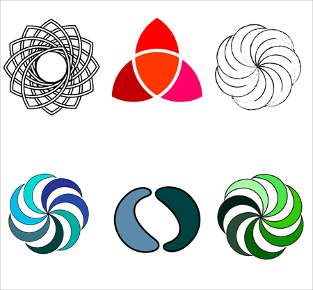 Spiral Movement and rotation iconのイラスト素材