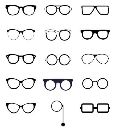 Sun glass icon collectionのイラスト素材