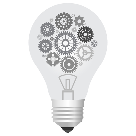 Bulb with wheelsのイラスト素材