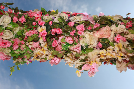 Roses made of paperの写真素材