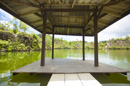 Reservoir natural viewの写真素材