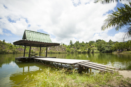 Reservoir natural viewの写真素材