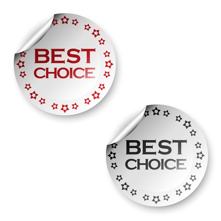 Best choice stickersのイラスト素材