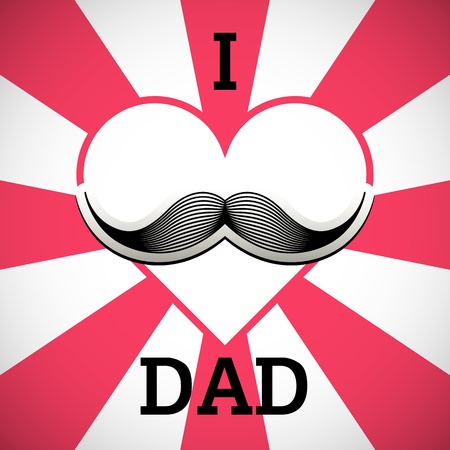 vector mustache with background のイラスト素材