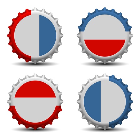 Bottle caps のイラスト素材