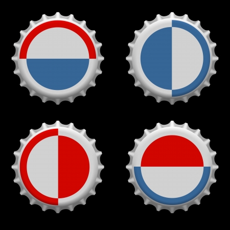 Bottle caps vector のイラスト素材