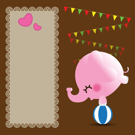 Cute greeting card. vector illustrationのイラスト素材