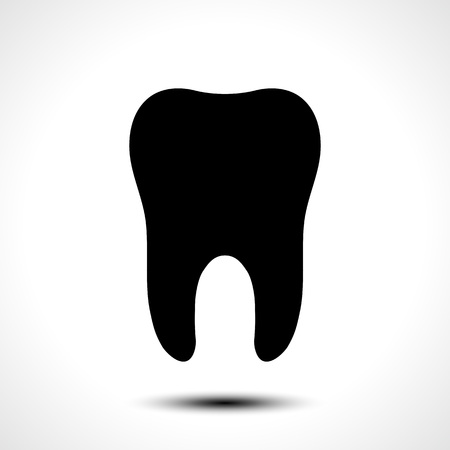 Tooth vector icon. Dental symbolのイラスト素材