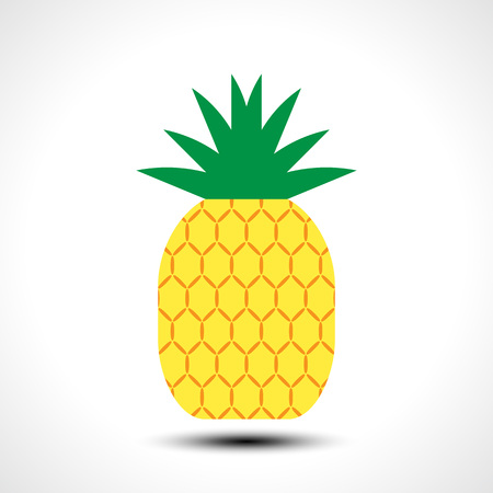 Pineapple icon symbol design illustration. Tropic fruit.のイラスト素材