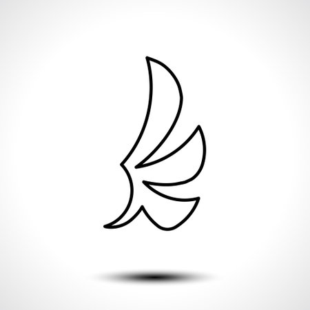 Wing line icon. Vector illustration.のイラスト素材