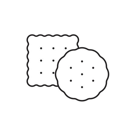 Biscuits icon isolated on white background. Vector illustration.のイラスト素材