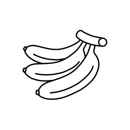 Garden fresh banana icon. banana fruits healthy lifestyle symbol template for graphic and web design. Vector illustration.のイラスト素材