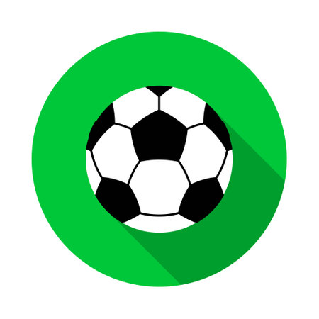 Soccer ball icon. Vector illustration.のイラスト素材