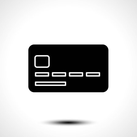 Bank card credit or debit finance icon . Vector illustration.のイラスト素材