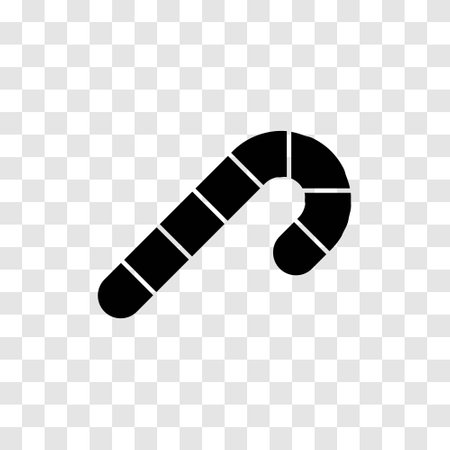 Candy cane sweet stick icon. Christmas or New Year festive flat icon.のイラスト素材