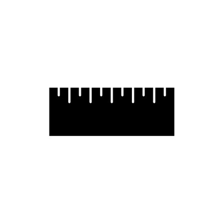 Ruler icon isolated on white background. Vector illustration.のイラスト素材