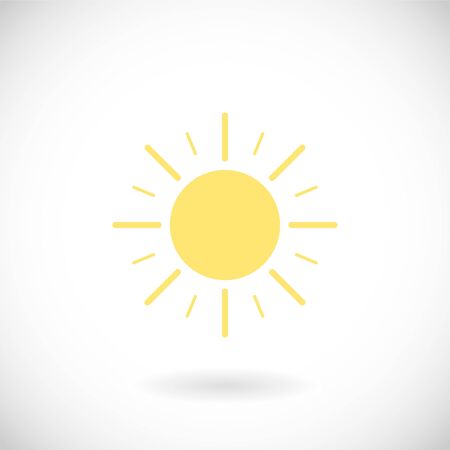 Sun symbol icon. Vector illustrationのイラスト素材