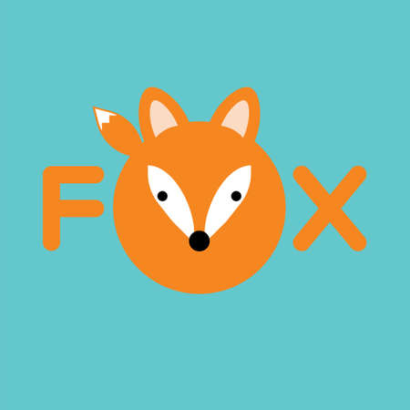 Fox creative logo. Vector illustration.のイラスト素材