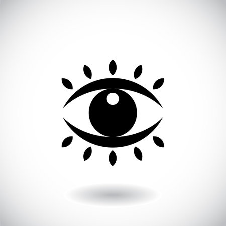 Eye  vision abstract  design vector template. optics clinic research  concept icon.のイラスト素材