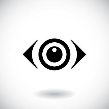 Eye  vision abstract   design vector template. optics clinic research  concept icon.のイラスト素材