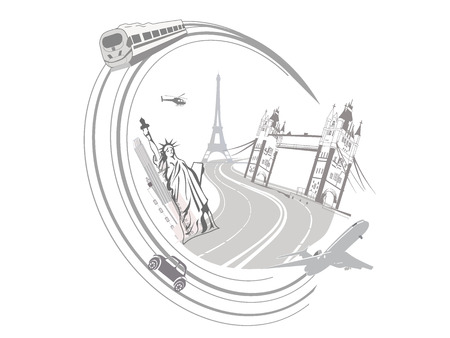 Travel conceptのイラスト素材
