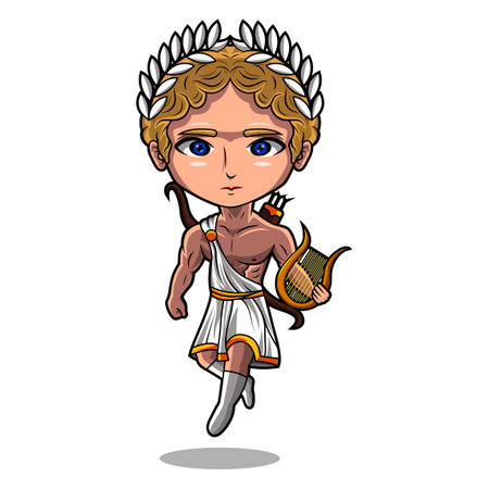 Apollo chibi mascot designのイラスト素材