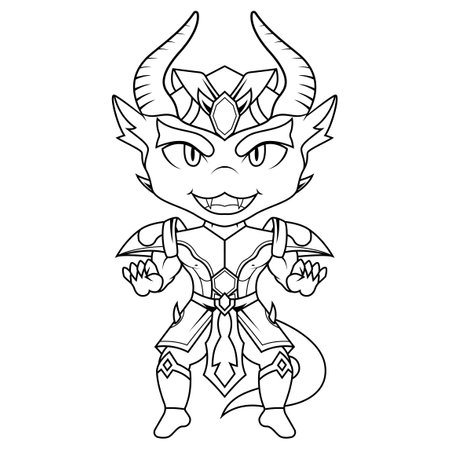 Dragon boys mascot logo designのイラスト素材
