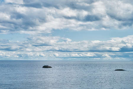 Beautiful view over Baltic sea. Natural background. Latviaの写真素材